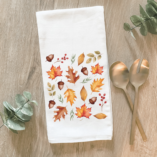 Autumn Leaves - Cotton Tea Towel