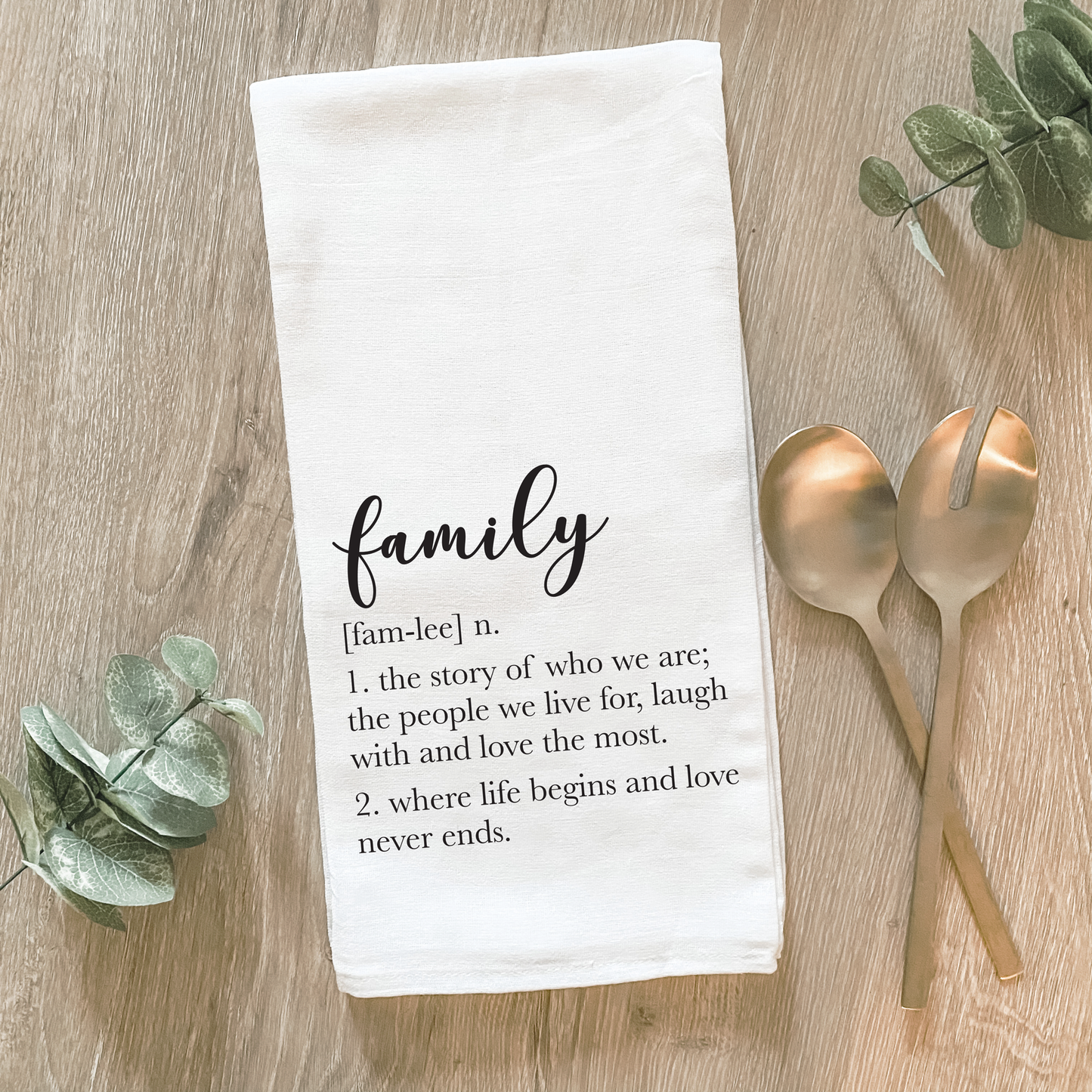 Family Definition - Cotton Tea Towel