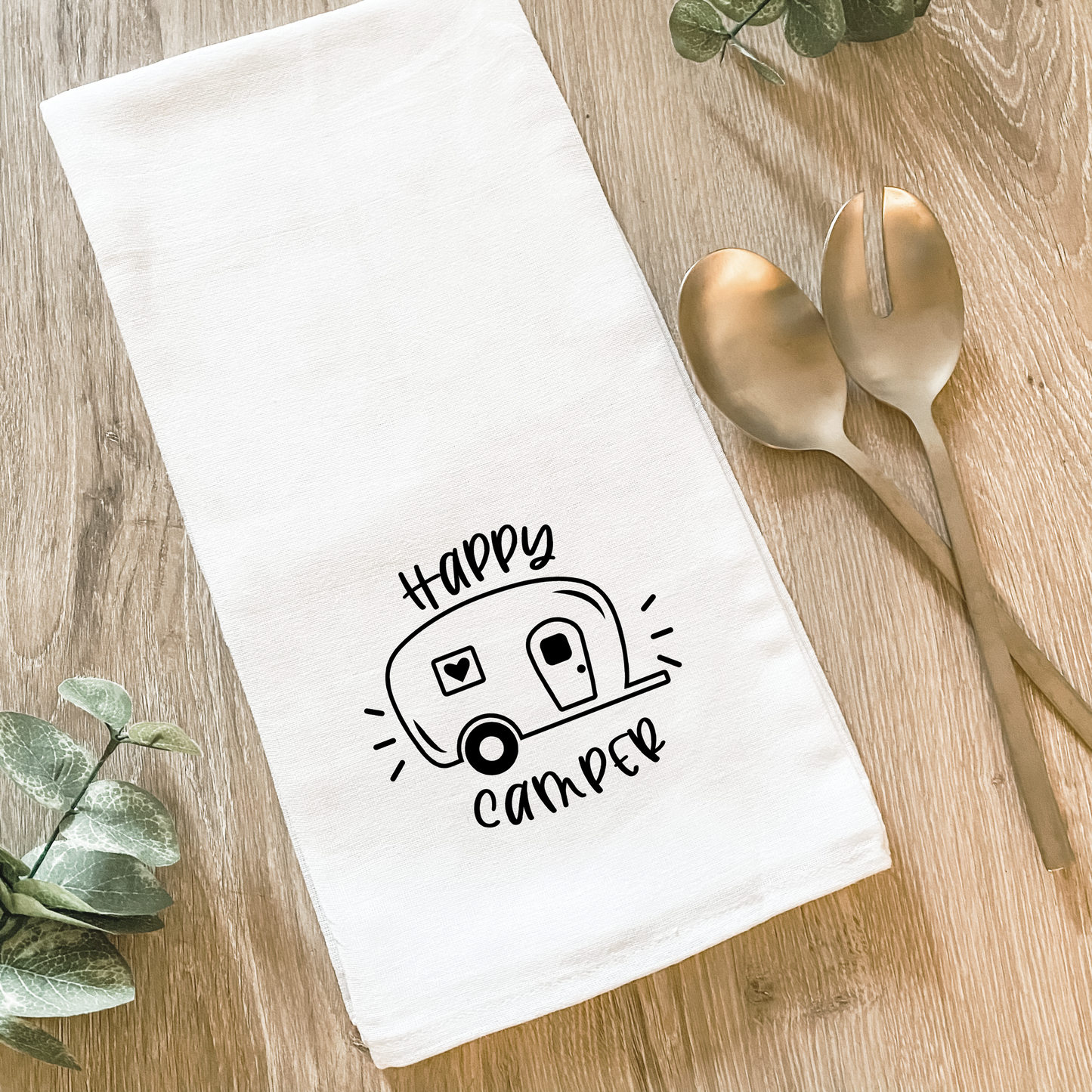 Happy Camper - Cotton Tea Towel