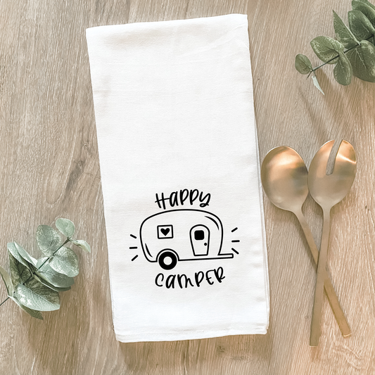 Happy Camper - Cotton Tea Towel