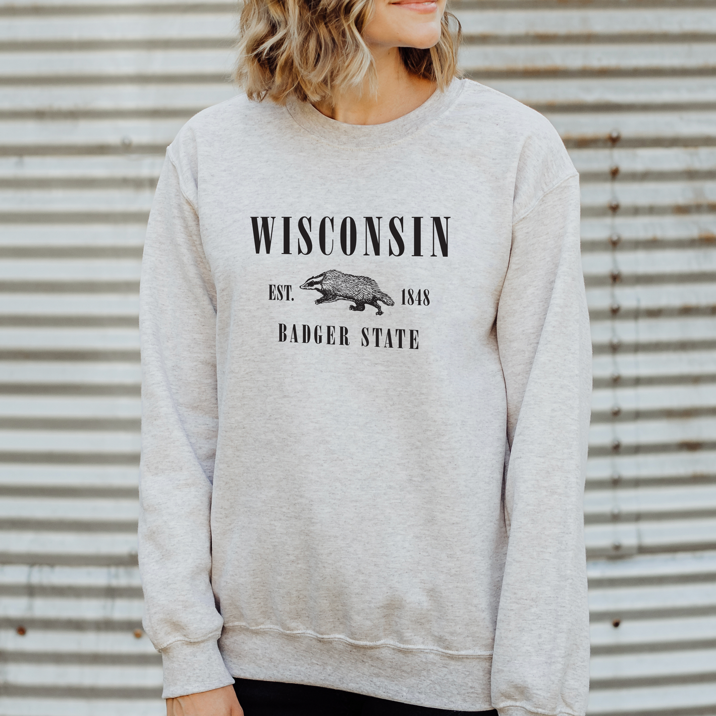 Wisconsin - Crewneck Sweatshirt