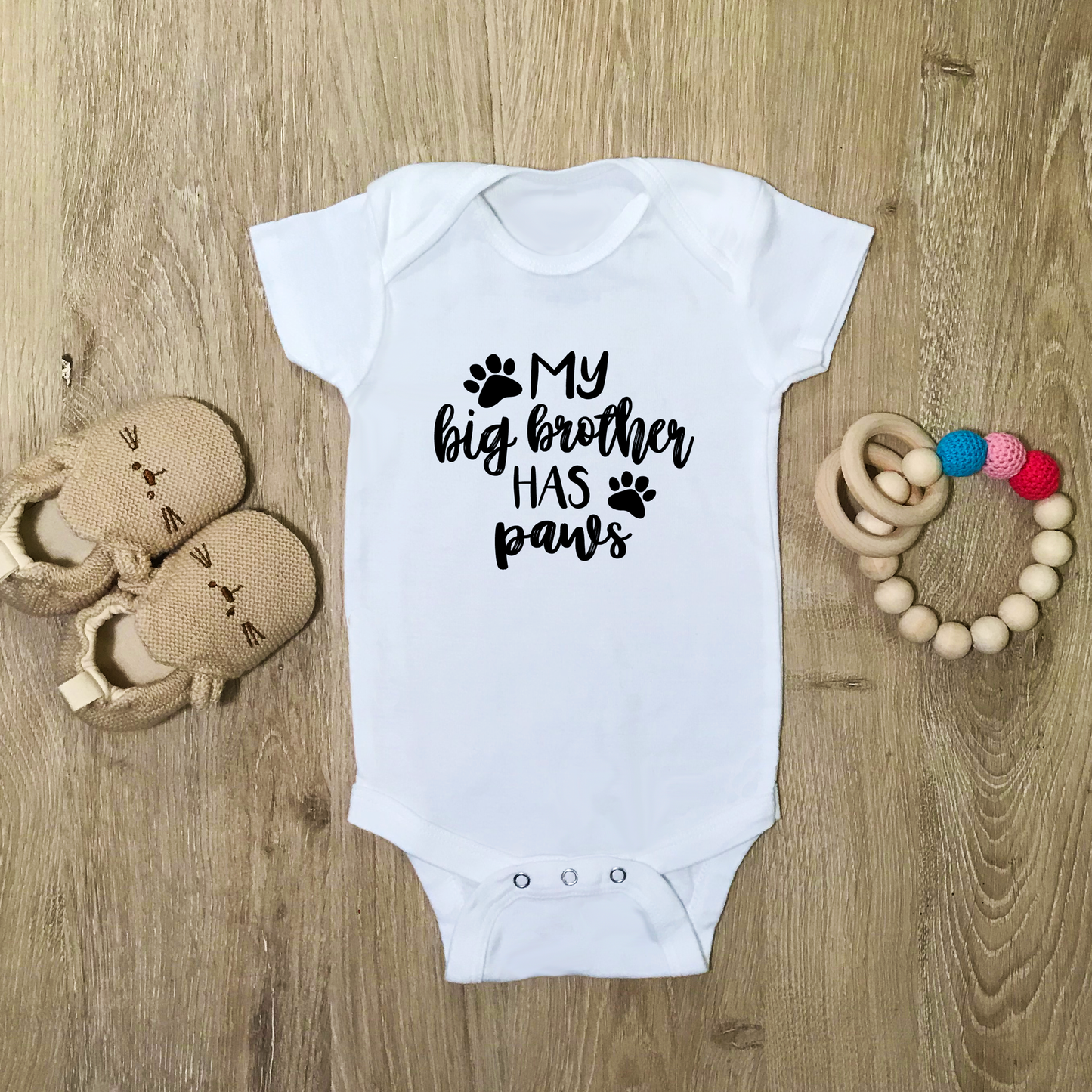 My Big Brother Has Paws - Baby Bodysuit