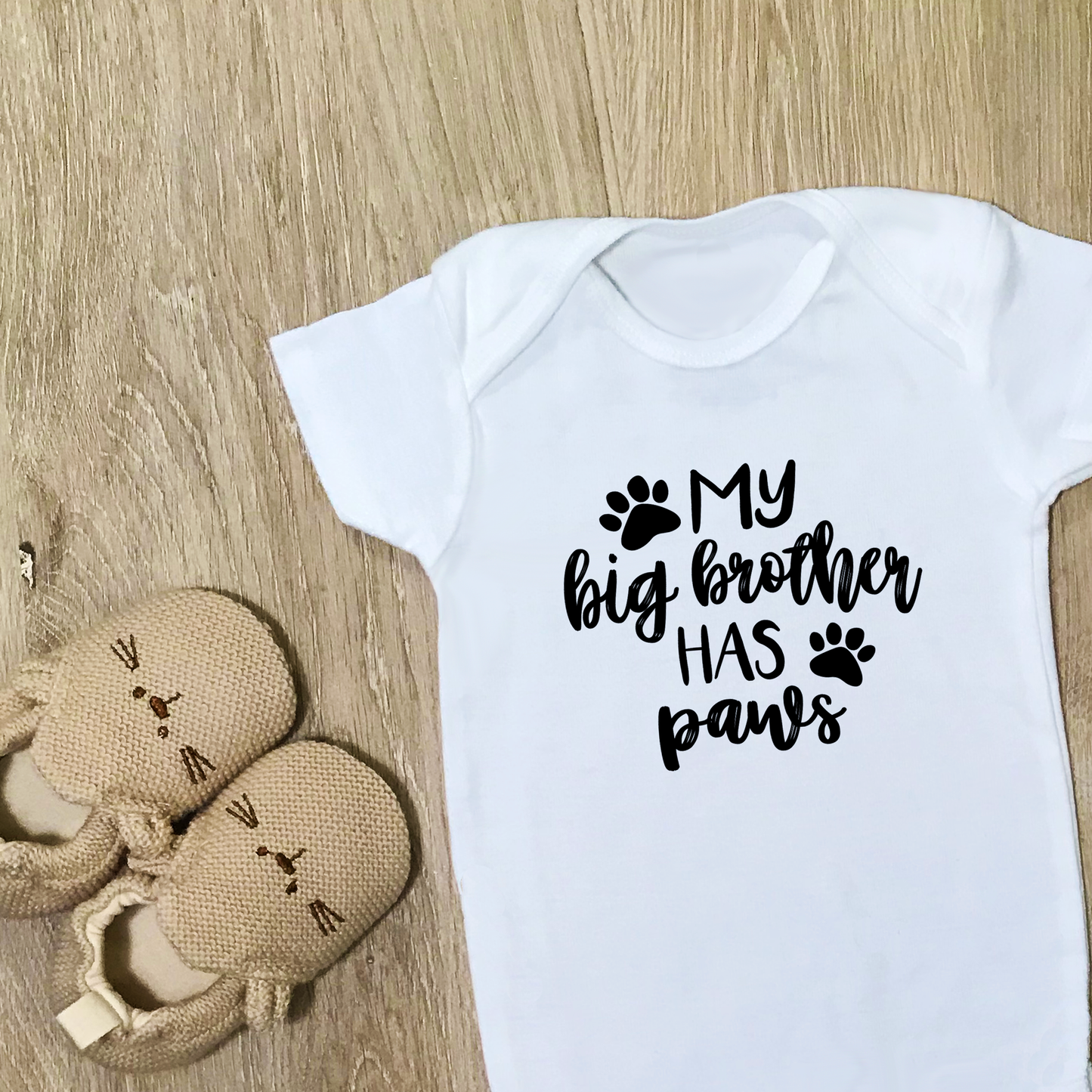 My Big Brother Has Paws - Baby Bodysuit