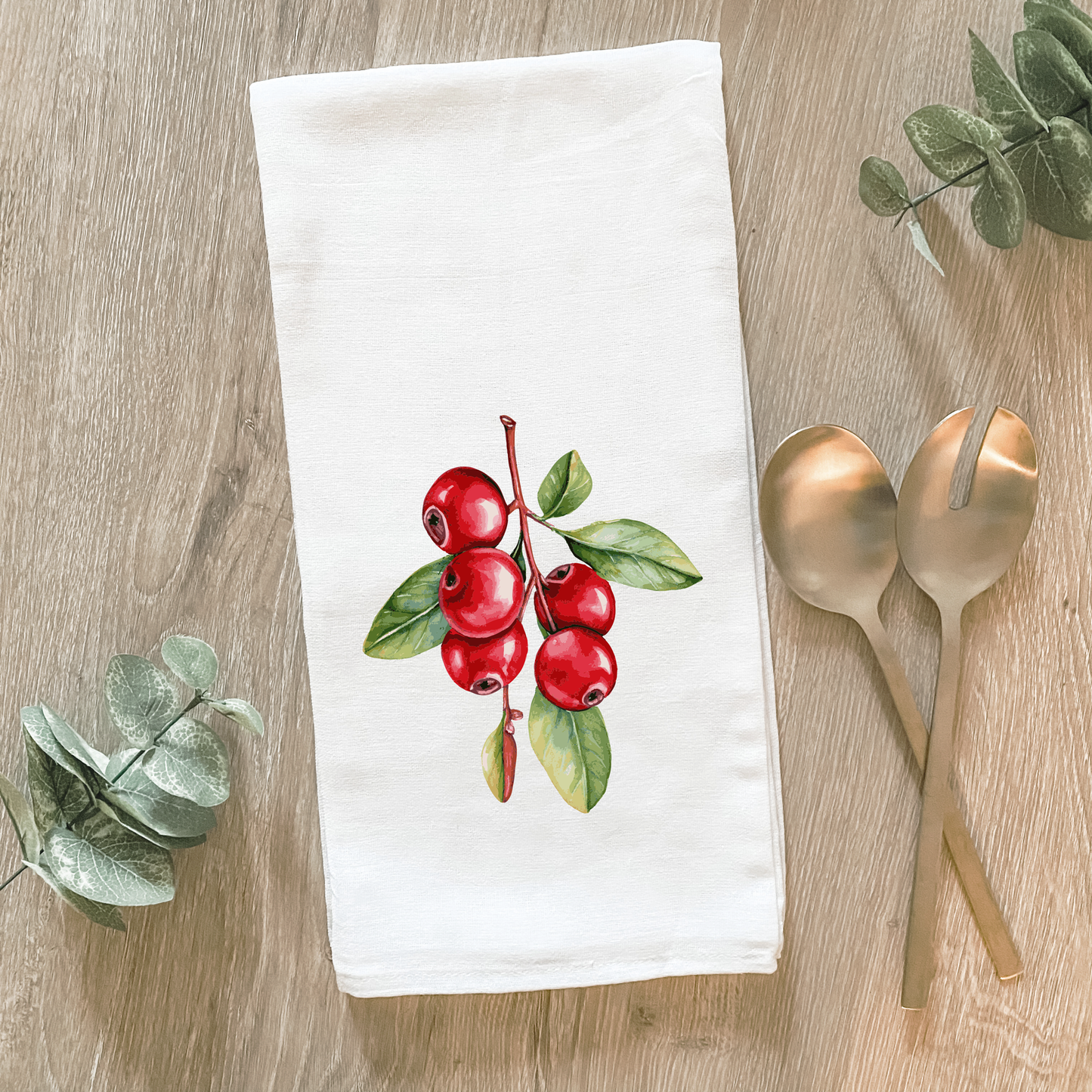 Cranberry Bunch - Cotton Tea Towel