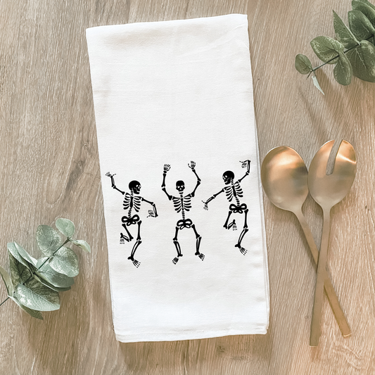 Dancing Skeletons - Cotton Tea Towel