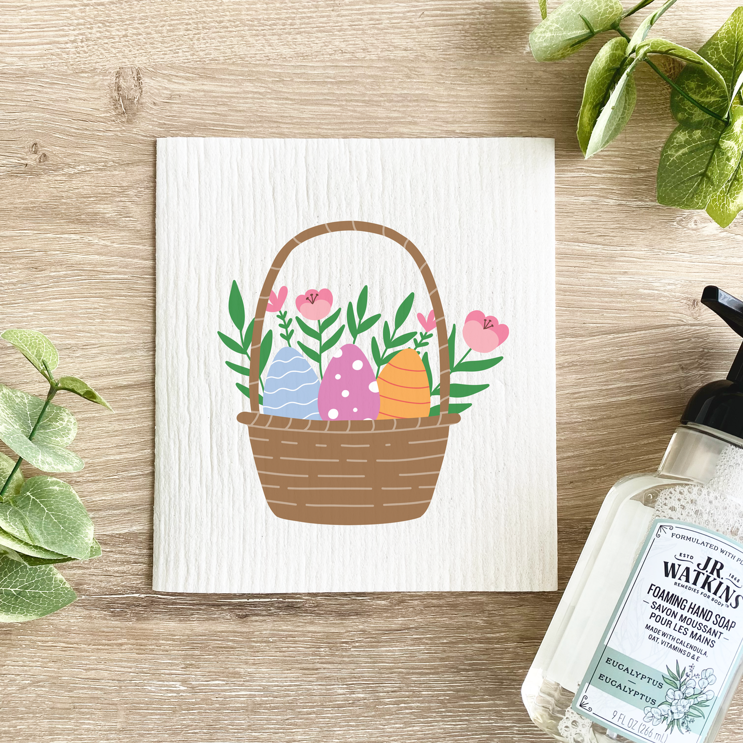 Easter Basket - Swedish Dishcloth