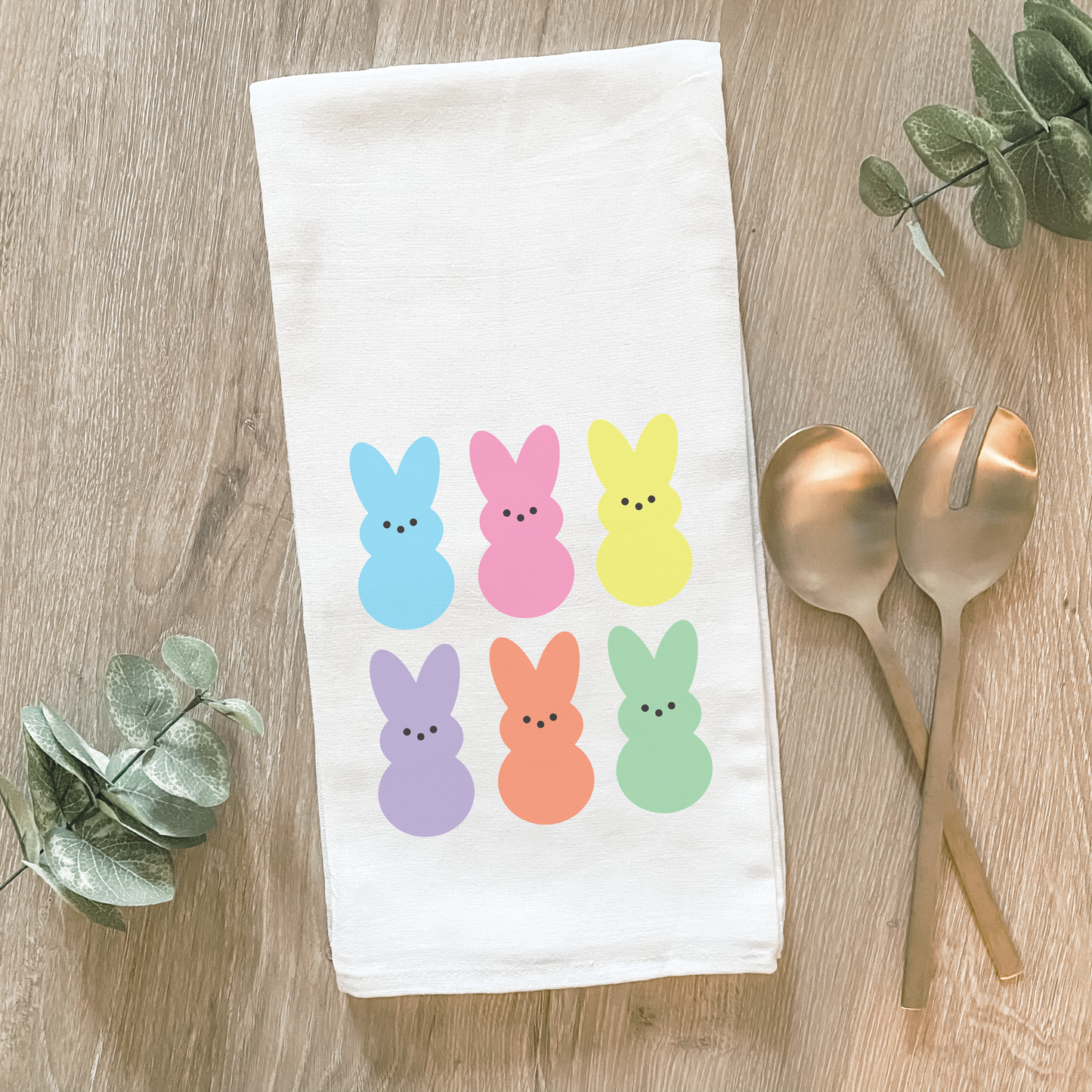 Easter Bunny Peeps - Cotton Tea Towel