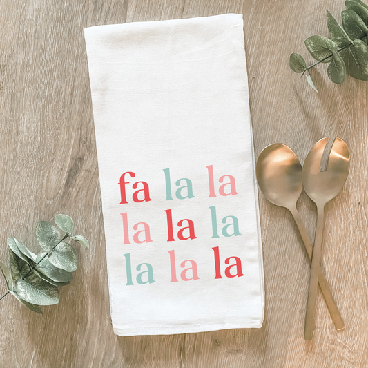 Christmas Fa La La La - Cotton Tea Towel