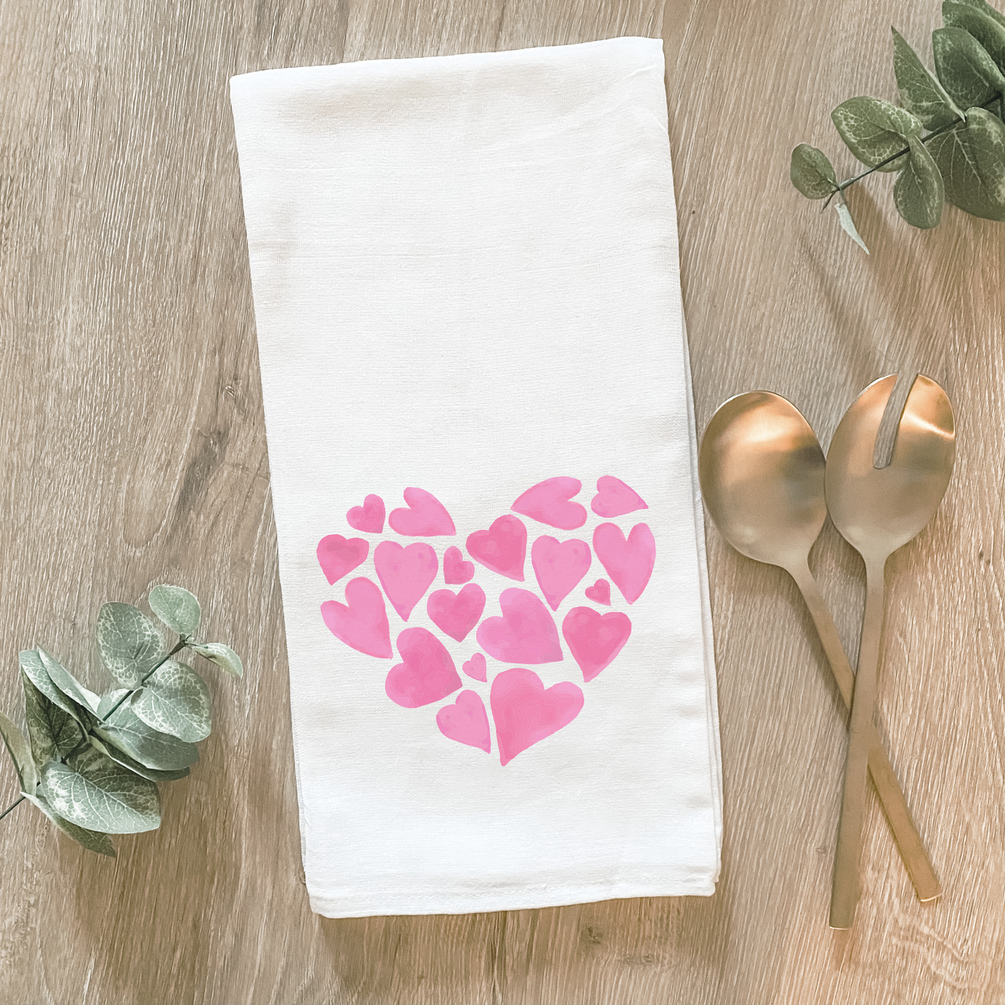 Valentine Hearts - Cotton Tea Towel