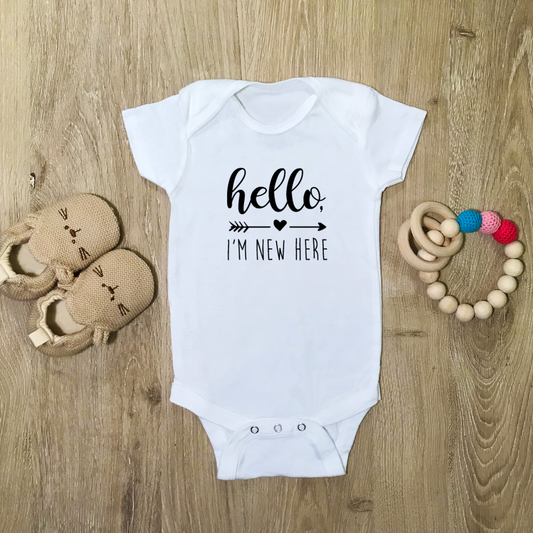 Hello I'm New Here - Baby Bodysuit