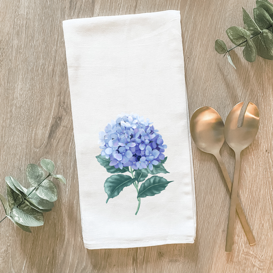 Blue Hydrangea - Cotton Tea Towel