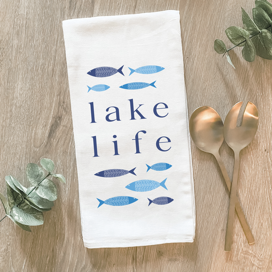 Lake Life - Cotton Tea Towel