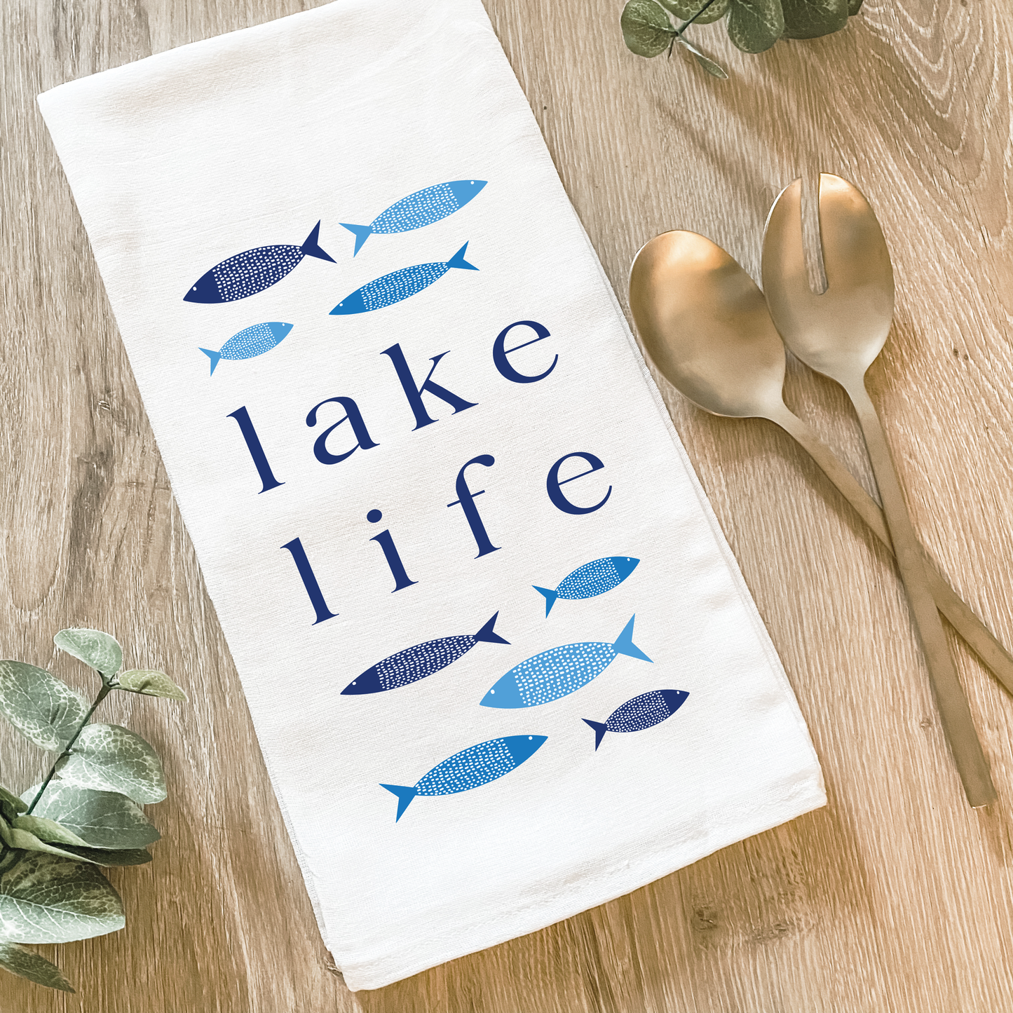 Lake Life - Cotton Tea Towel