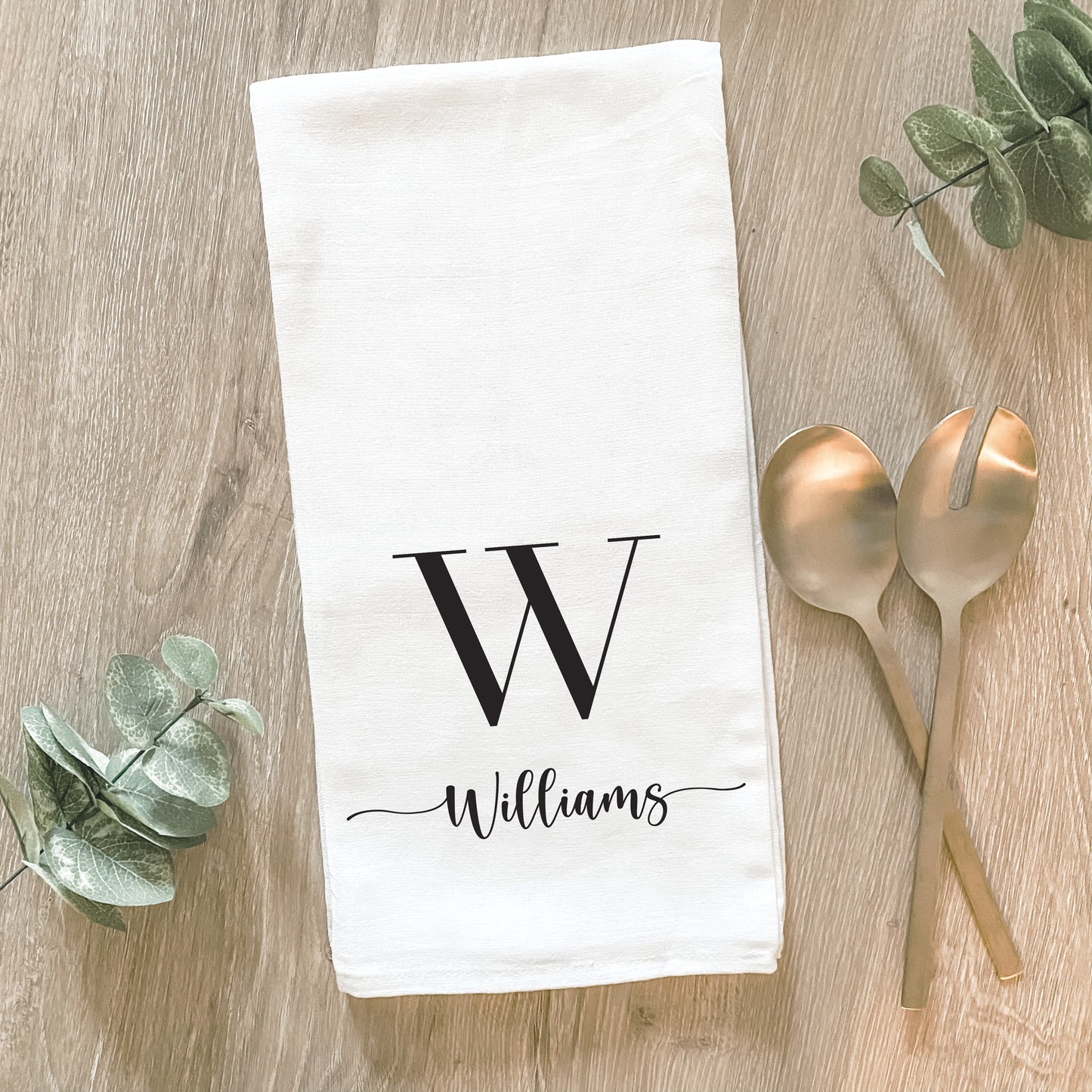 Custom Last Name - Cotton Tea Towel