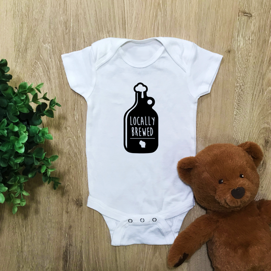 Locally Brewed - Wisconsin - Baby Bodysuit