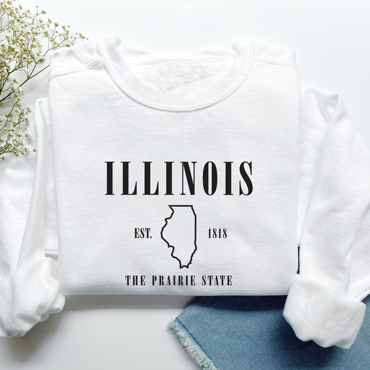 Illinois - Crewneck Sweatshirt