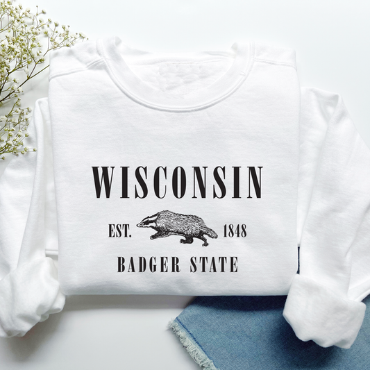 Wisconsin - Crewneck Sweatshirt