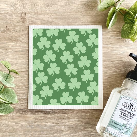 Shamrock Pattern - Swedish Dishcloth