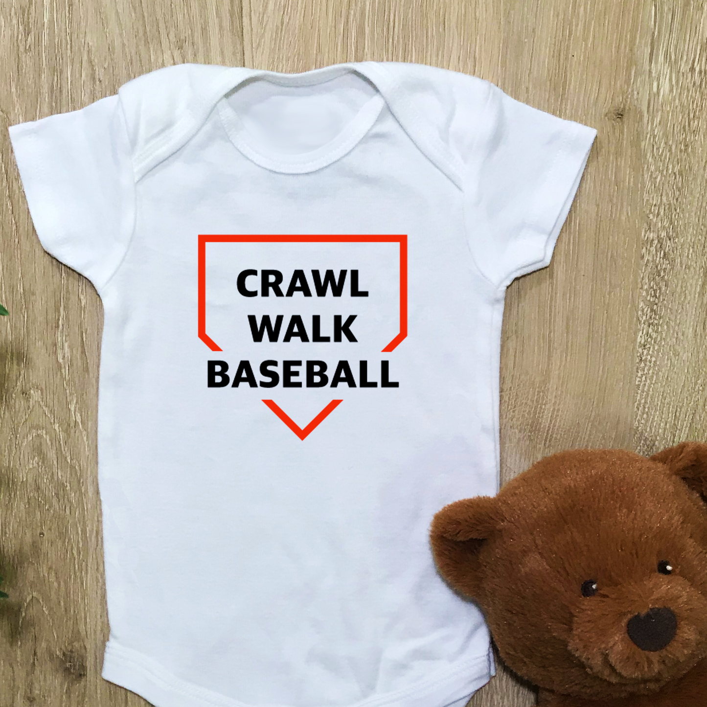 Crawl, Walk, Baseball - Baby Bodysuit