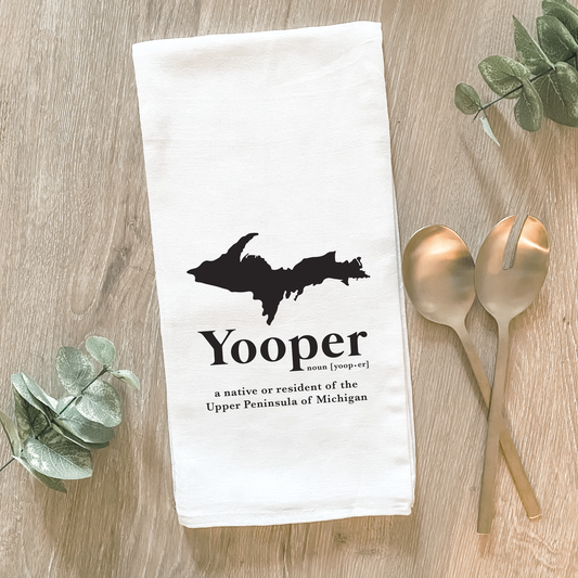 Yooper Upper Michigan - Cotton Tea Towel